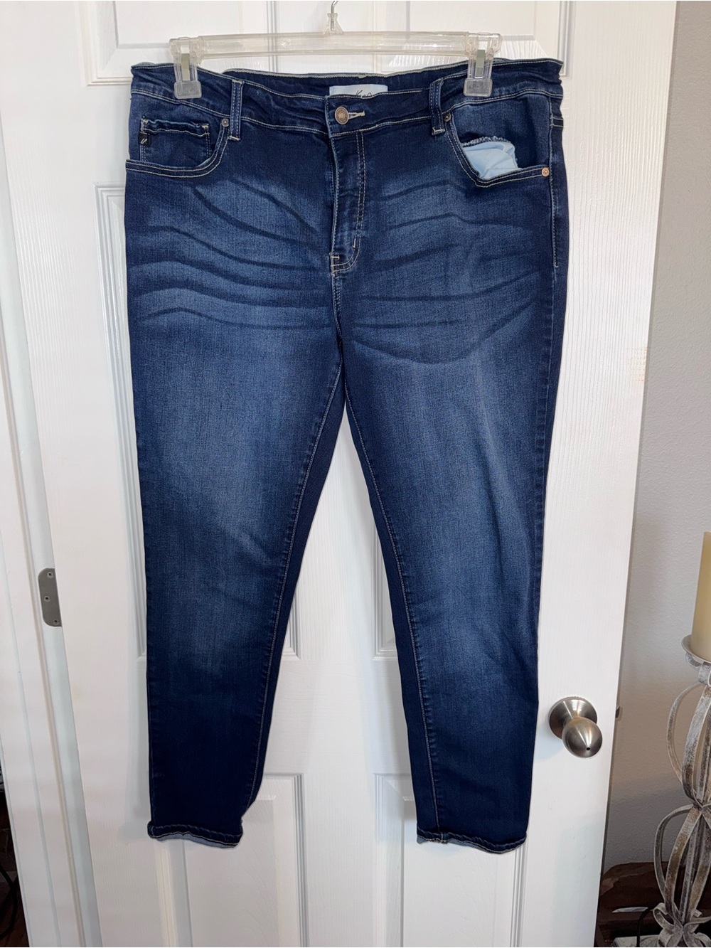 KanCan Dark Indigo Ankle Skinny Jeans